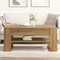 vidaXL Coffee Table Artisan oak Solid oak wood Medium Coffee Table