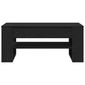vidaXL Black Oak Coffee Table - 102x55x45 cm, Made of Engineered Wood