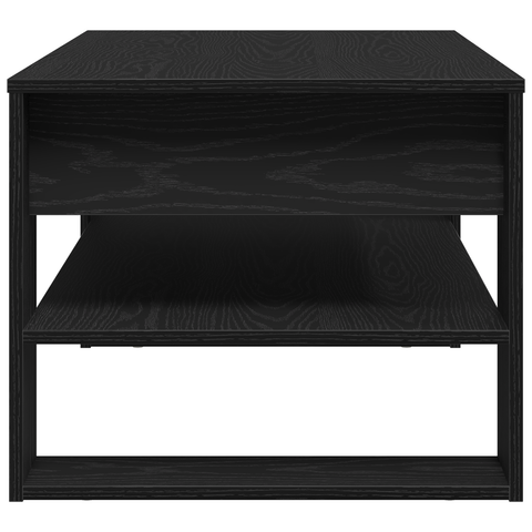 vidaXL Black Oak Coffee Table - 102x55x45 cm, Made of Engineered Wood
