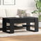 vidaXL Black Oak Coffee Table - 102x55x45 cm, Made of Engineered Wood