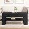 vidaXL Black Oak Coffee Table - 102x55x45 cm, Made of Engineered Wood