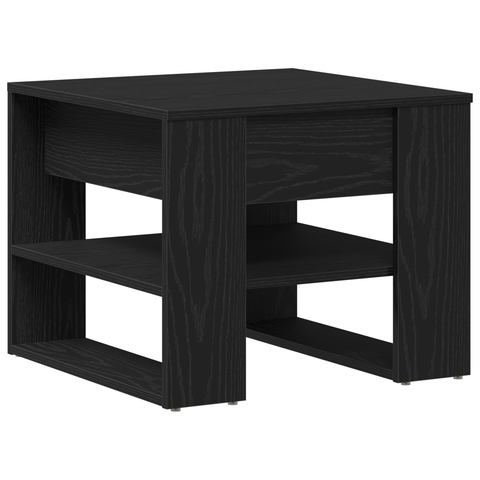 vidaXL Black Oak Coffee Table 55.5x55x45 cm Made from Engineered Wood