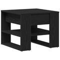 vidaXL Black Oak Coffee Table 55.5x55x45 cm Made from Engineered Wood