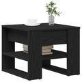 vidaXL Black Oak Coffee Table 55.5x55x45 cm Made from Engineered Wood