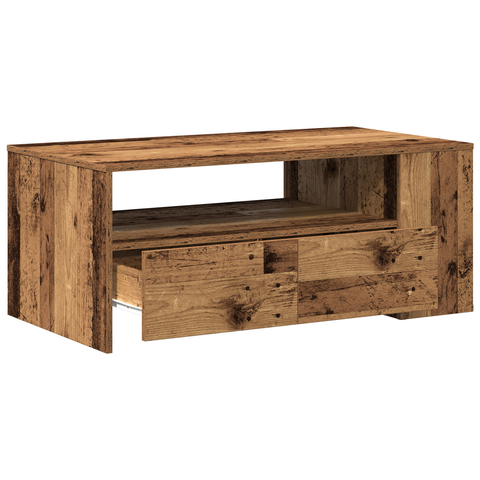 vidaXL Coffee Table Old Wood 102x55x43,5 cm Engineered Wood