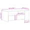 vidaXL Coffee Table Old Wood 102x55x43,5 cm Engineered Wood
