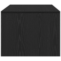 vidaXL Black Oak Coffee Table 102x55x43.5 cm Made from Engineered Wood