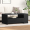 vidaXL Black Oak Coffee Table 102x55x43.5 cm Made from Engineered Wood