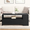 vidaXL Black Oak Coffee Table 102x55x43.5 cm Made from Engineered Wood
