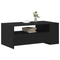 vidaXL Black Oak Coffee Table 102x55x43.5 cm Made from Engineered Wood