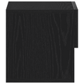 vidaXL Wall-Mounted Bedside Cabinets (Set of 2) - Black Oak Engineered Wood