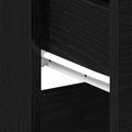 vidaXL Nightstand Black Oak 40x35x65 cm Made of Engineered Wood