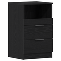 vidaXL Nightstand Black Oak 40x35x65 cm Made of Engineered Wood