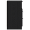 vidaXL Nightstand Black Oak 40x35x65 cm Made of Engineered Wood