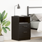vidaXL Nightstand Black Oak 40x35x65 cm Made of Engineered Wood