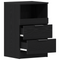 vidaXL Bedside Cabinets 2 pcs Black Oak 40x35x65 cm Engineered Wood