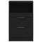 vidaXL Bedside Cabinets 2 pcs Black Oak 40x35x65 cm Engineered Wood