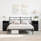 vidaXL Bedside Cabinets 2 pcs Black Oak 40x35x65 cm Engineered Wood