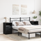 vidaXL Bedside Cabinets 2 pcs Black Oak 40x35x65 cm Engineered Wood