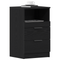 vidaXL Bedside Cabinets 2 pcs Black Oak 40x35x65 cm Engineered Wood