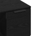 vidaXL Coffee Table Black Oak 50x50x36 cm Engineered Wood