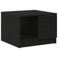 vidaXL Coffee Table Black Oak 50x50x36 cm Engineered Wood