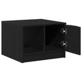 vidaXL Coffee Table Black Oak 50x50x36 cm Engineered Wood