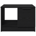 vidaXL Coffee Table Black Oak 50x50x36 cm Engineered Wood