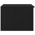 vidaXL Coffee Table Black Oak 50x50x36 cm Engineered Wood