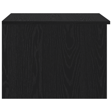 vidaXL Coffee Table Black Oak 50x50x36 cm Engineered Wood