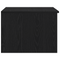 vidaXL Coffee Table Black Oak 50x50x36 cm Engineered Wood