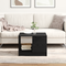 vidaXL Coffee Table Black Oak 50x50x36 cm Engineered Wood