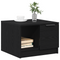 vidaXL Coffee Table Black Oak 50x50x36 cm Engineered Wood