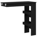 vidaXL Wall Bar Table - Black Oak - 102x55x103.5 cm - Made of Engineered Wood