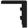 vidaXL Wall Bar Table - Black Oak - 102x55x103.5 cm - Made of Engineered Wood