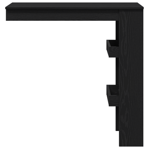vidaXL Wall Bar Table - Black Oak - 102x55x103.5 cm - Made of Engineered Wood