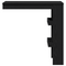 vidaXL Wall Bar Table - Black Oak - 102x55x103.5 cm - Made of Engineered Wood