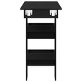 vidaXL Wall Bar Table - Black Oak - 102x55x103.5 cm - Made of Engineered Wood