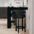 vidaXL Wall Bar Table - Black Oak - 102x55x103.5 cm - Made of Engineered Wood