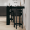 vidaXL Wall Bar Table - Black Oak - 102x55x103.5 cm - Made of Engineered Wood