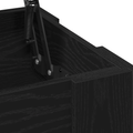 vidaXL Black Oak Coffee Table - 101x49x52 cm Made from Engineered Wood