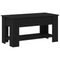 vidaXL Black Oak Coffee Table - 101x49x52 cm Made from Engineered Wood