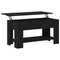 vidaXL Black Oak Coffee Table - 101x49x52 cm Made from Engineered Wood