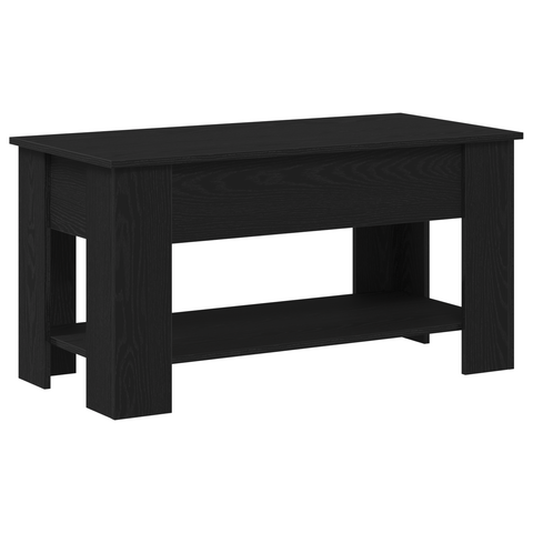 vidaXL Black Oak Coffee Table - 101x49x52 cm Made from Engineered Wood