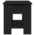 vidaXL Black Oak Coffee Table - 101x49x52 cm Made from Engineered Wood