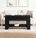 vidaXL Black Oak Coffee Table - 101x49x52 cm Made from Engineered Wood
