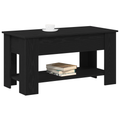vidaXL Black Oak Coffee Table - 101x49x52 cm Made from Engineered Wood