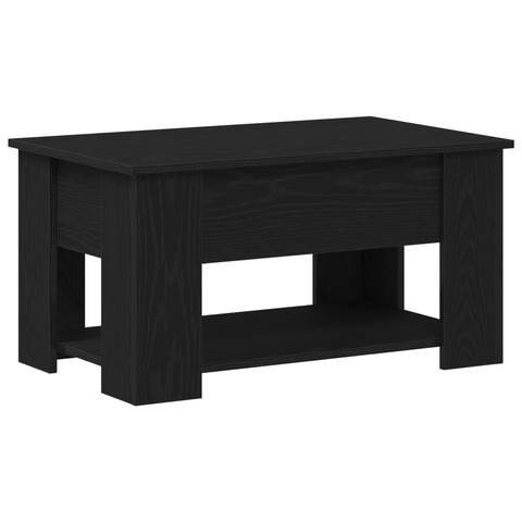 vidaXL Black Oak Coffee Table 79x49x41 cm Made of Engineered Wood