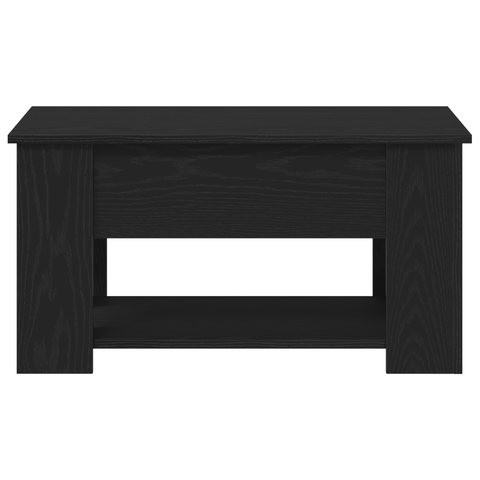 vidaXL Black Oak Coffee Table 79x49x41 cm Made of Engineered Wood