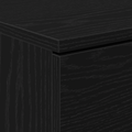 vidaXL Black Oak Bedside Cabinet - 40x65x65 cm, Made from Engineered Wood
